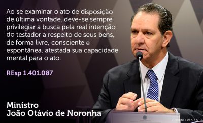 STJ ministro João Otávio de Noronha testamento 09102022